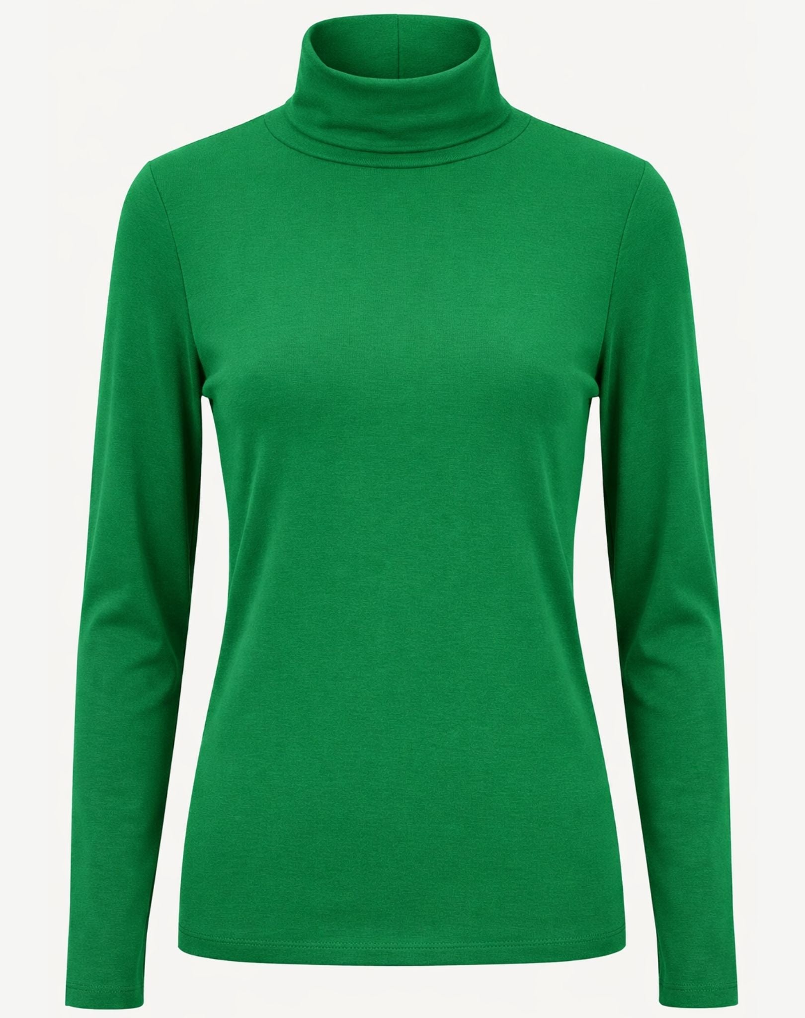 Essential Cotton Long Sleeve Turtleneck - Fairway Corfu Jeans