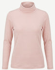 Striped Long Sleeve Turtleneck - Pink and White Corfu Jeans