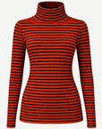 Striped Long Sleeve Turtleneck - Russett and Indigo Corfu Jeans