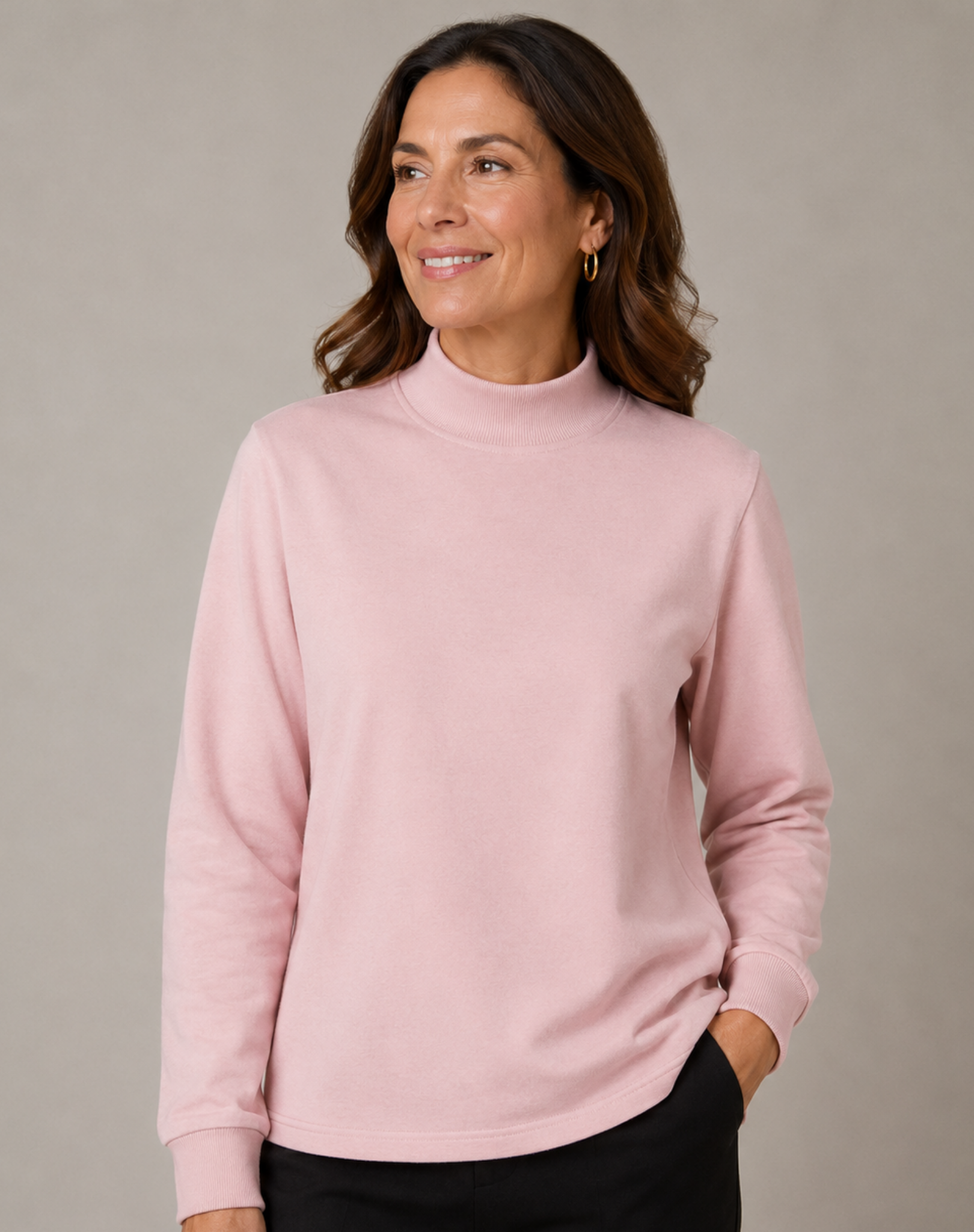 Essential Cotton Long Sleeve - Cameo Corfu Jeans