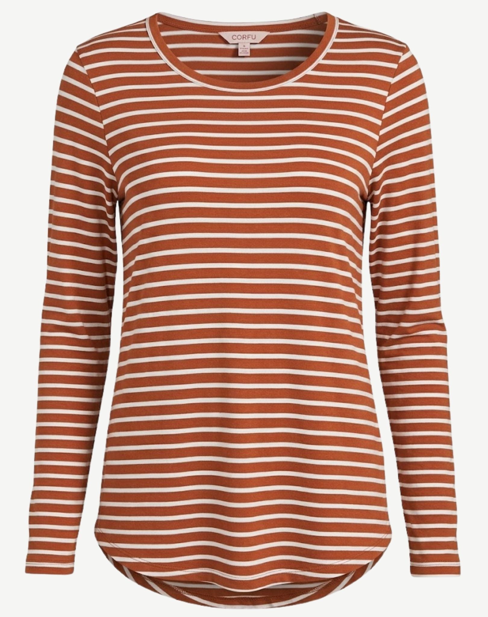 Cinnamon Stripe Long Sleeve Tee Corfu Jeans