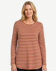 Cinnamon Stripe Long Sleeve Tee Corfu Jeans