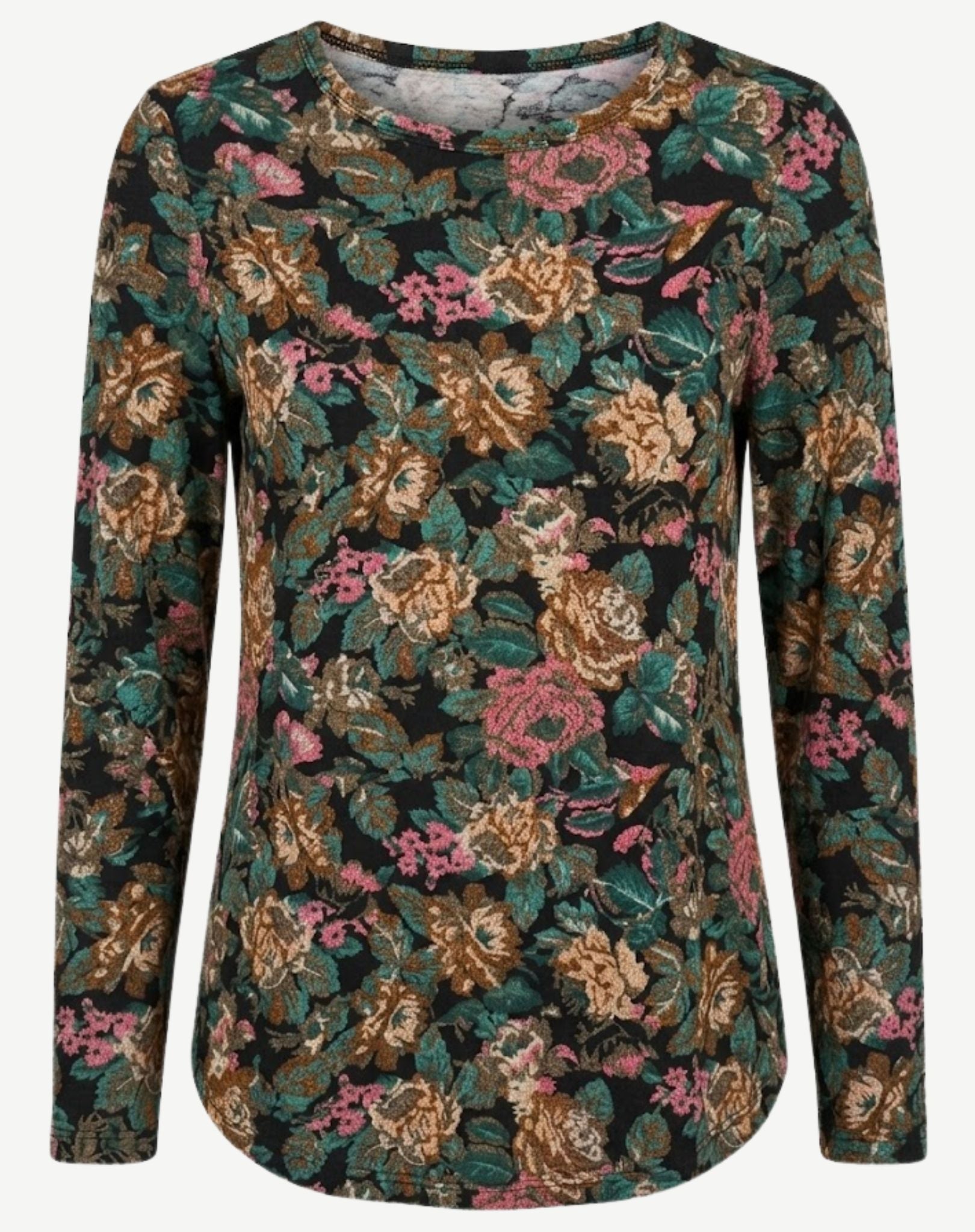 Floral Tapestry Printed Knit Top Corfu Jeans