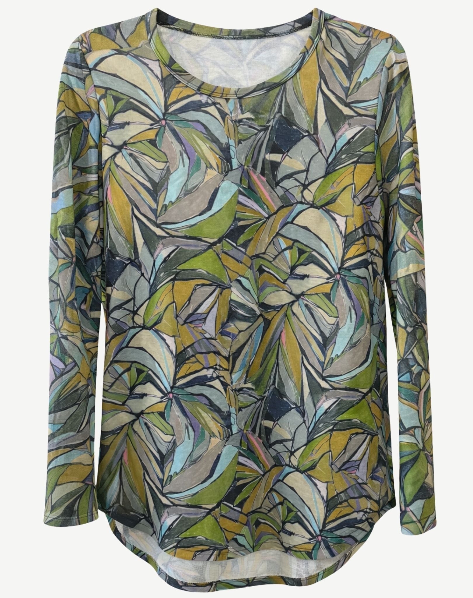 Glacial Spark Printed Knit Top Corfu Jeans