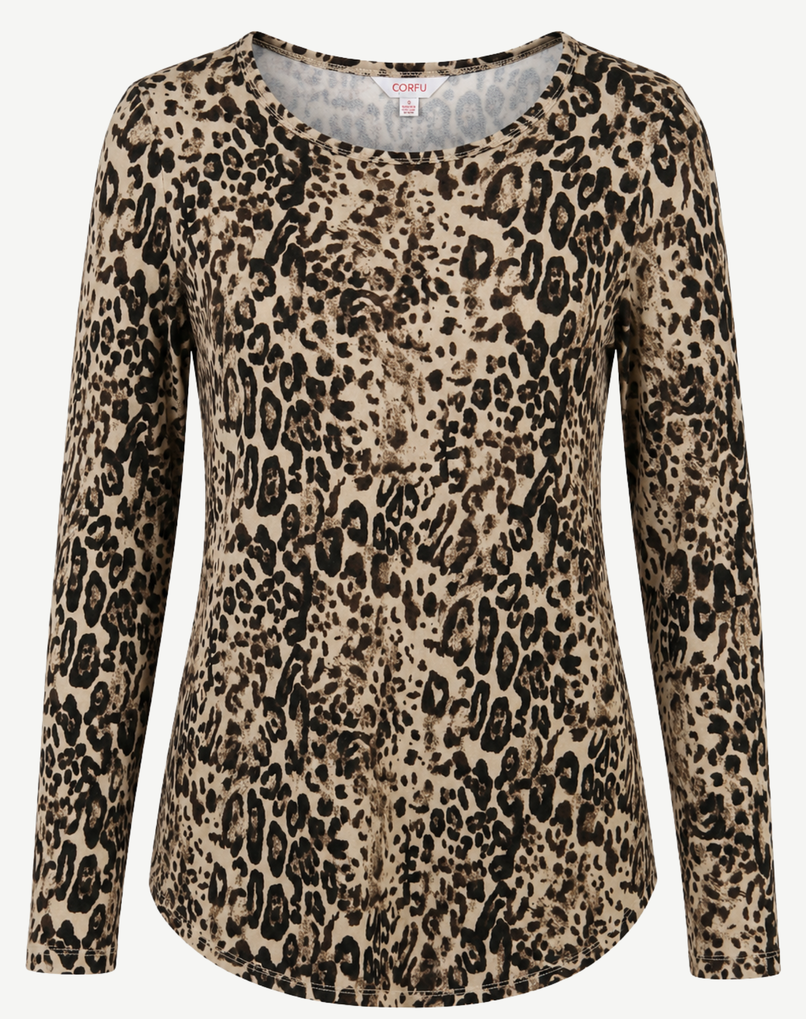 Ocelot Printed Knit Top Corfu Jeans