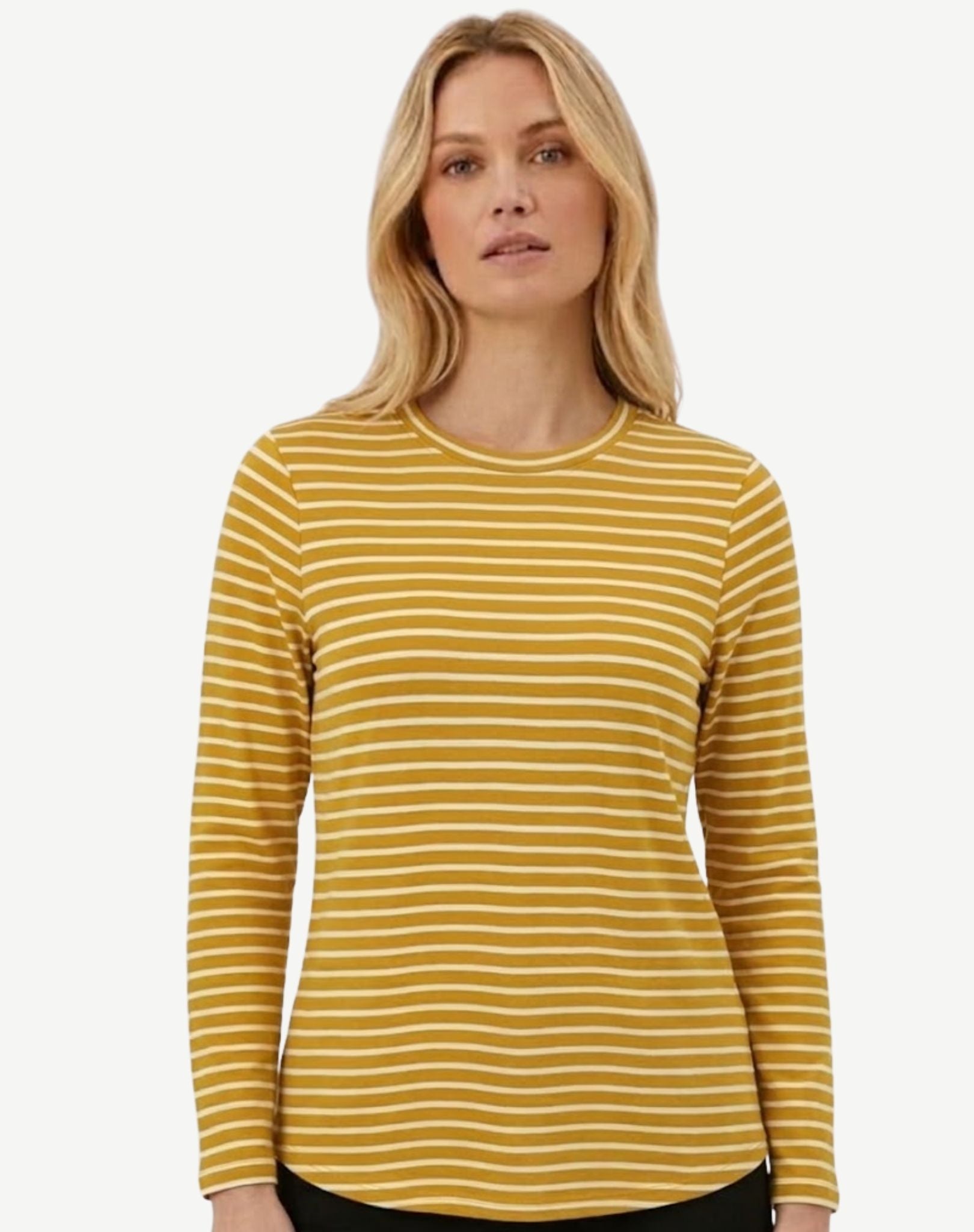 Wheat Vanilla Stripe Long Sleeve Tee Corfu Jeans