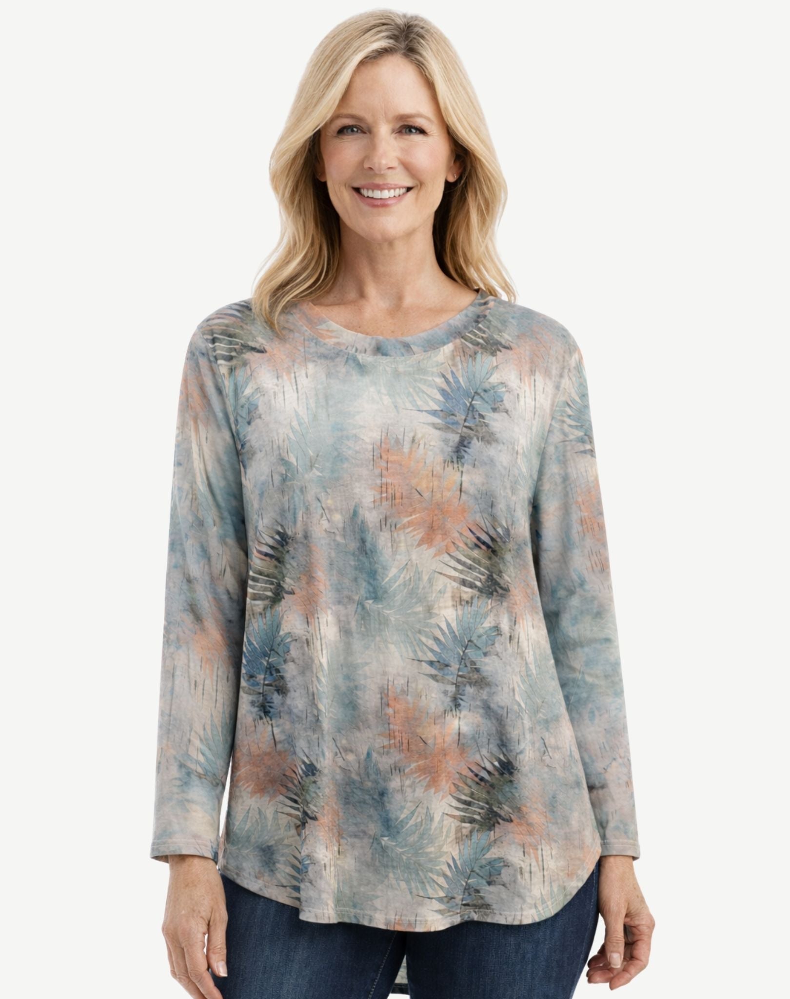 Maple Frost Long Sleeve Knit Top Corfu Jeans