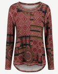 Stained Glass Long Sleeve Knit Top Corfu Jeans