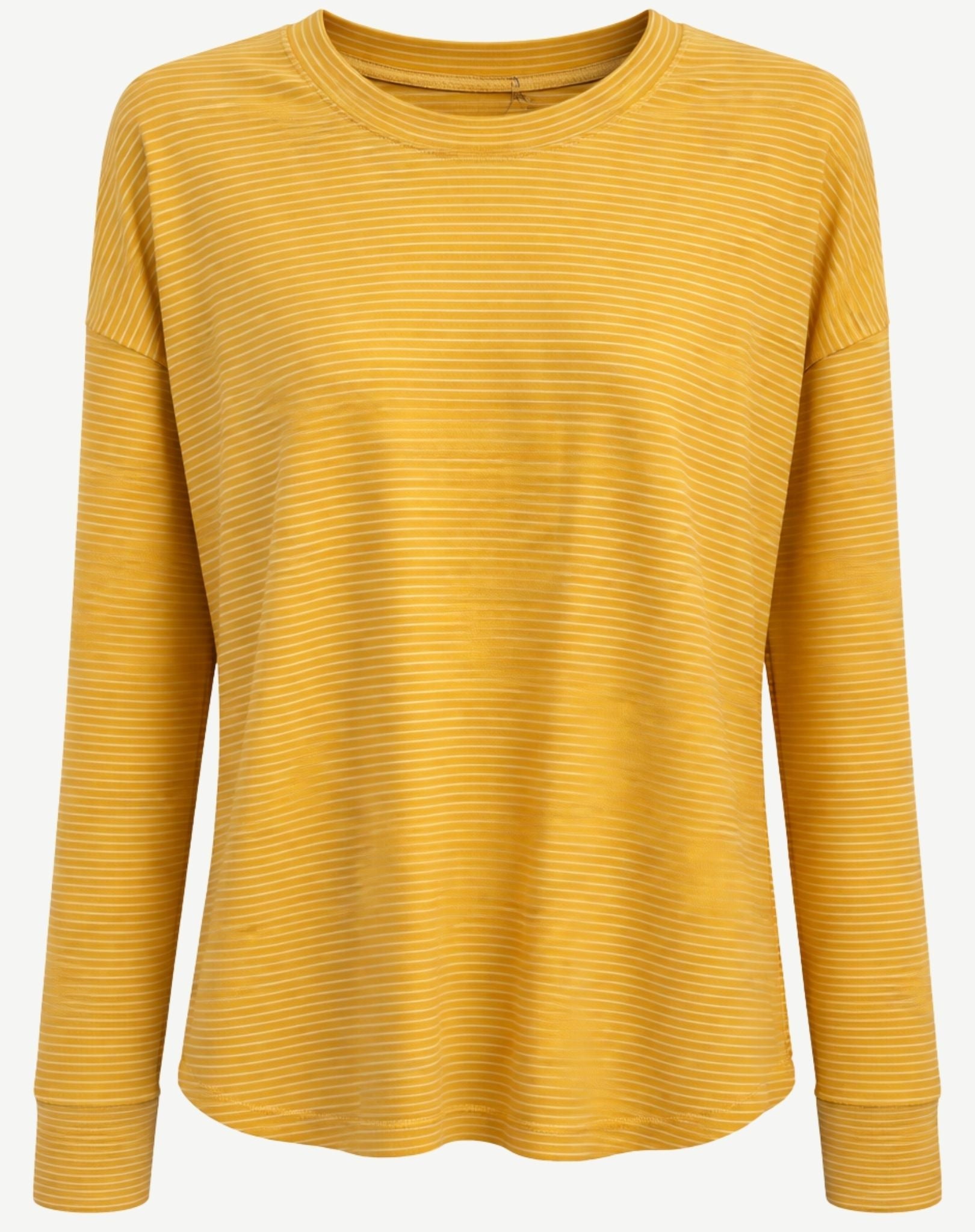 Dijon Striped Cotton Spandex Long Sleeve Top Corfu Jeans