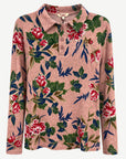 Frosted Leaves Printed Long Sleeve Knit Top Corfu Jeans