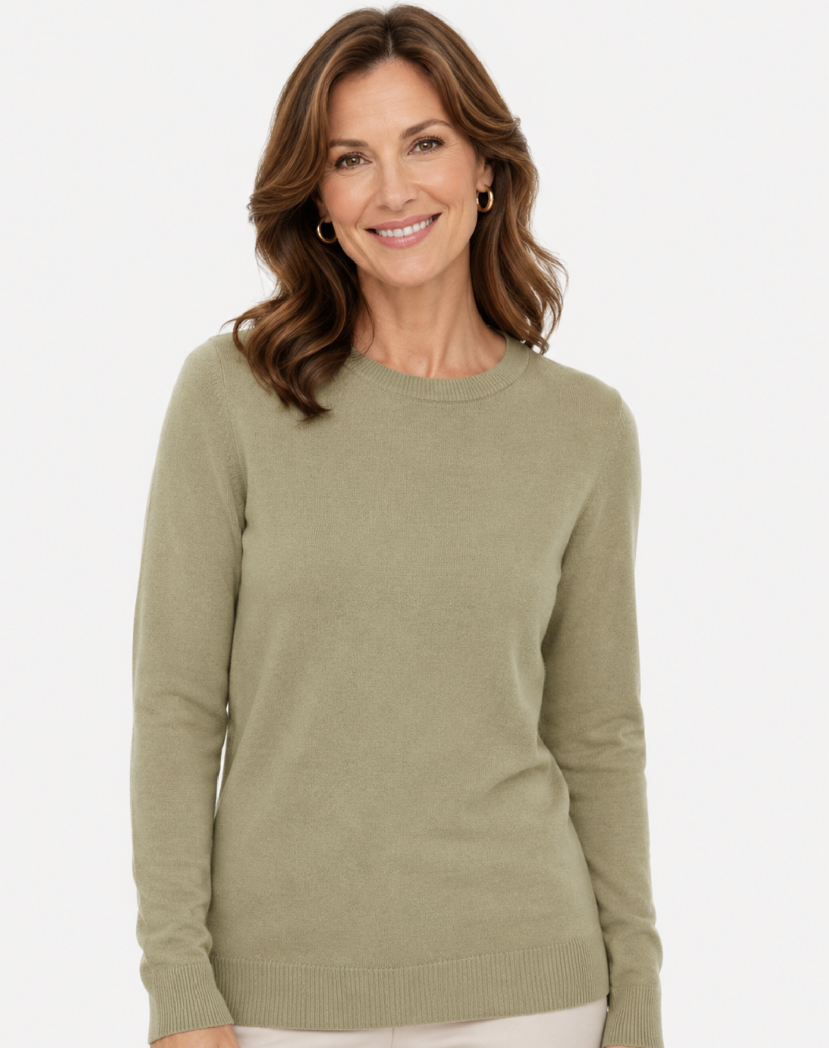 Sage Plain Jersey Knit Corfu Jeans