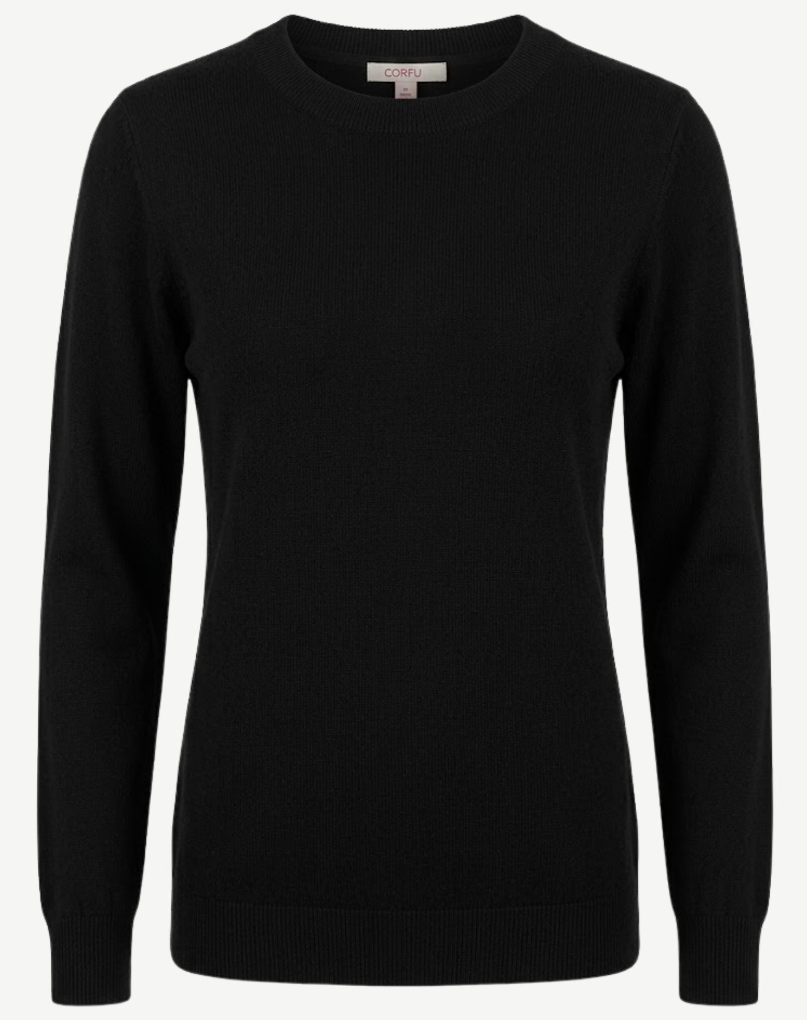 Black Plain Jersey Knit Corfu Jeans