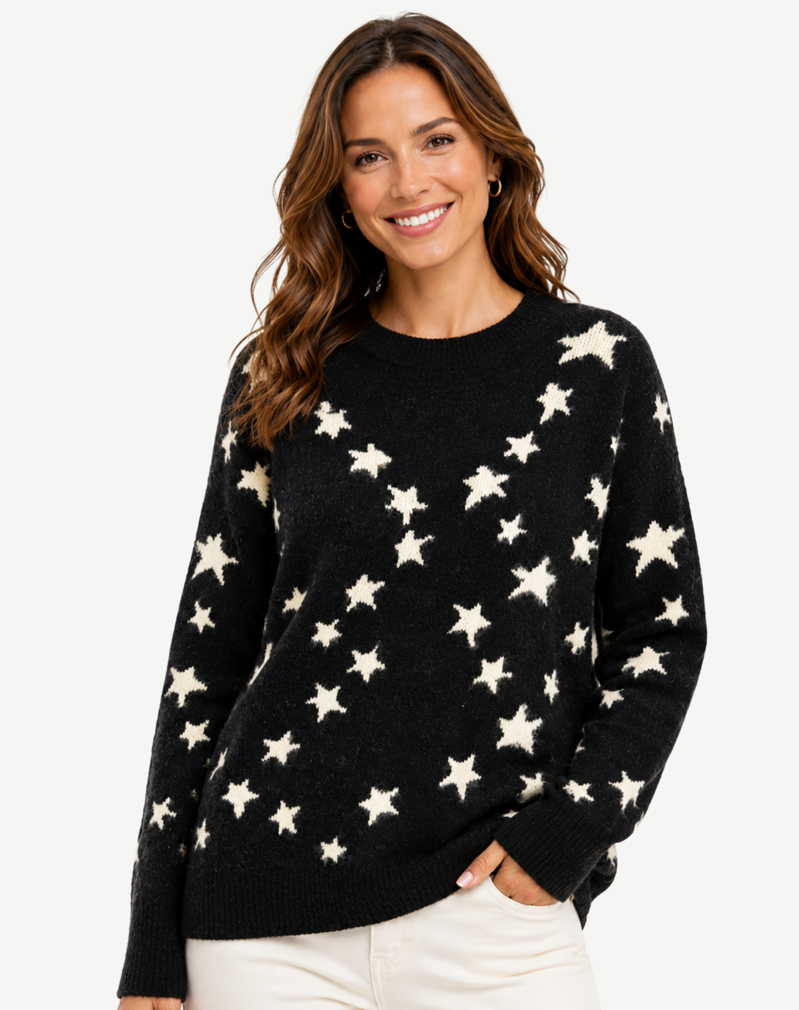Multi Start Jersey Knit Jumper Corfu Jeans