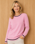 Petal Black Stripe Plain Jersey Knit
