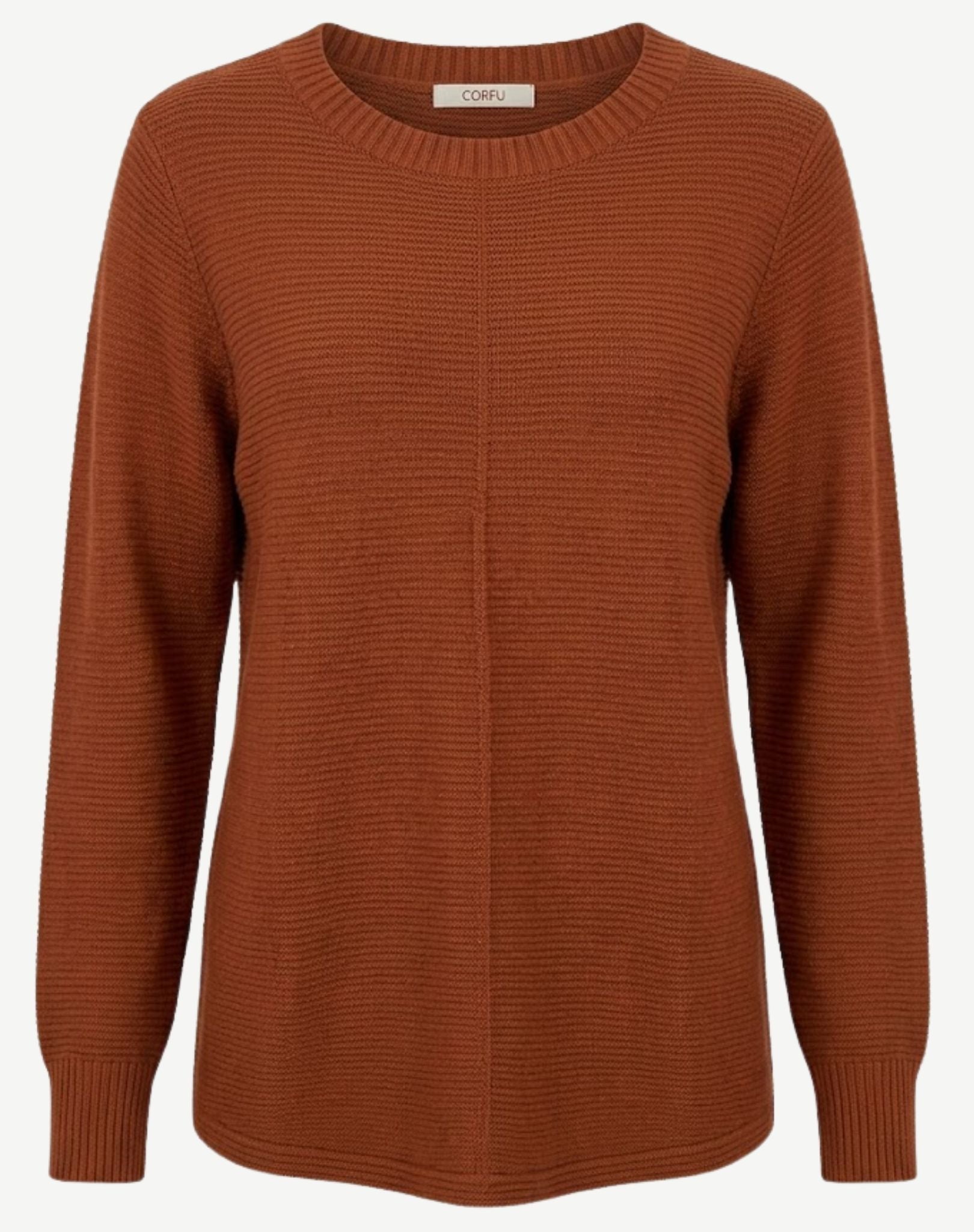 Chestnut Soft Knit Jumper Corfu Jeans