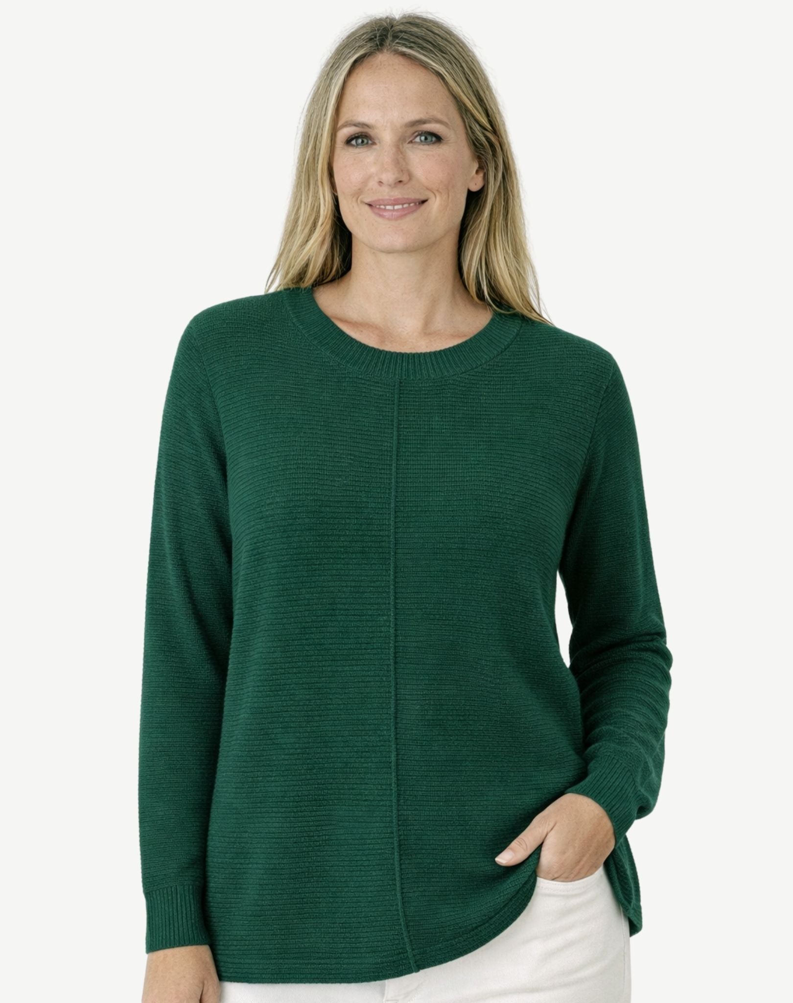 Everpine Soft Knit Jumper Corfu Jeans