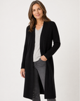 Black Soft Knit Longline Cardigan Corfu Jeans