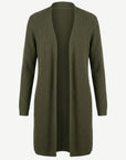 Olive Marle Soft Knit Longline Cardigan Corfu Jeans