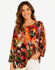 Autumn Printed Fashion Knit Top Corfu Jeans