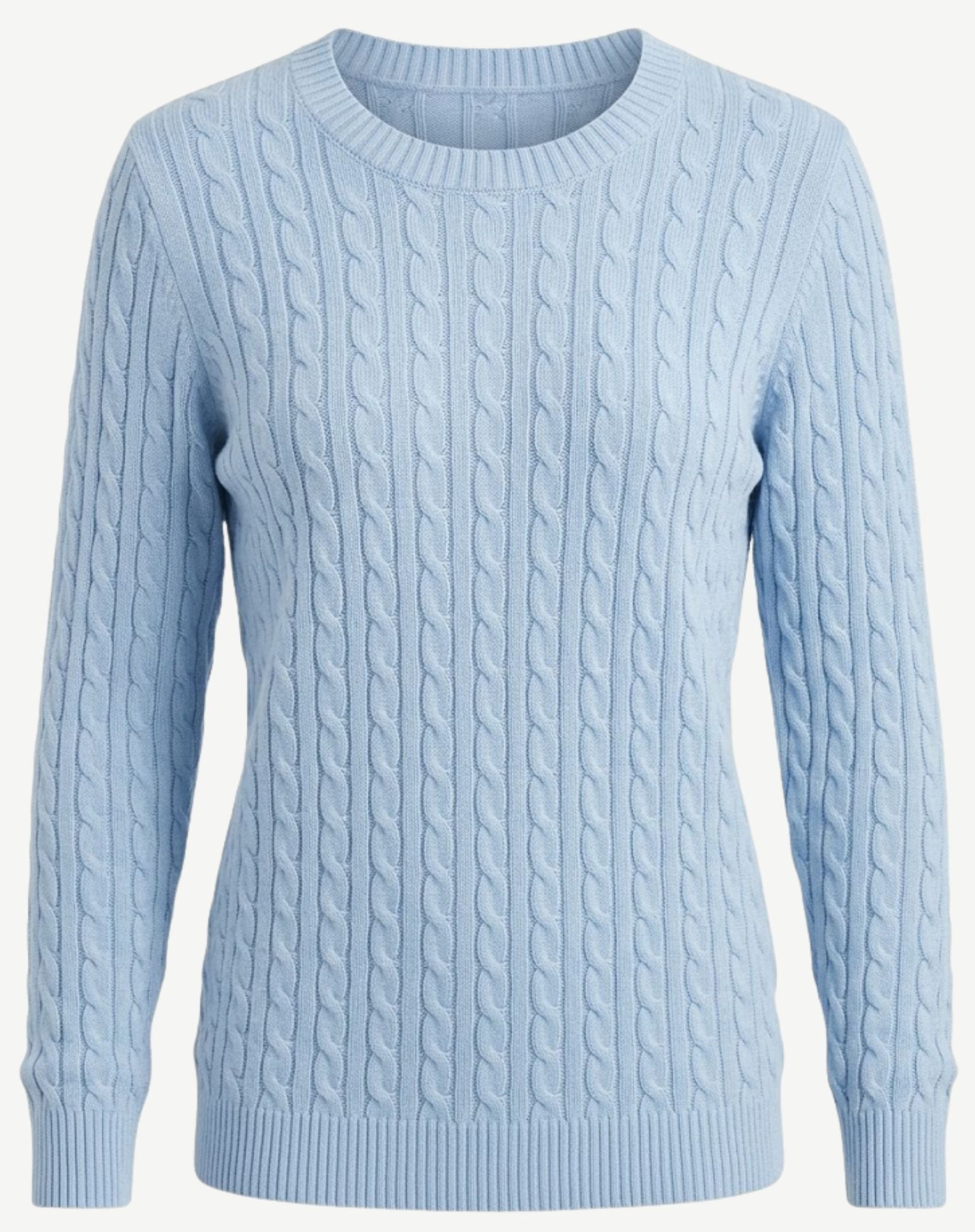 Chambray Cable Knit Jumper Corfu Jeans