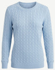 Chambray Cable Knit Jumper Corfu Jeans