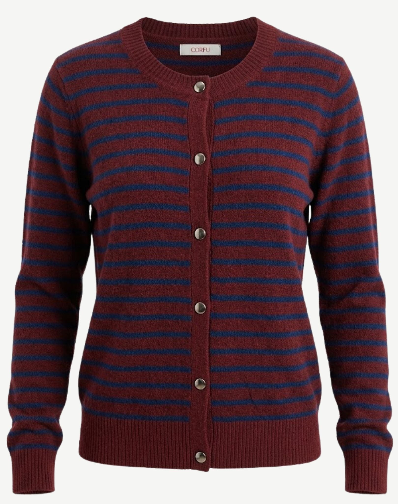 Mulberry Navy Striped Knit Cardigan Corfu Jeans