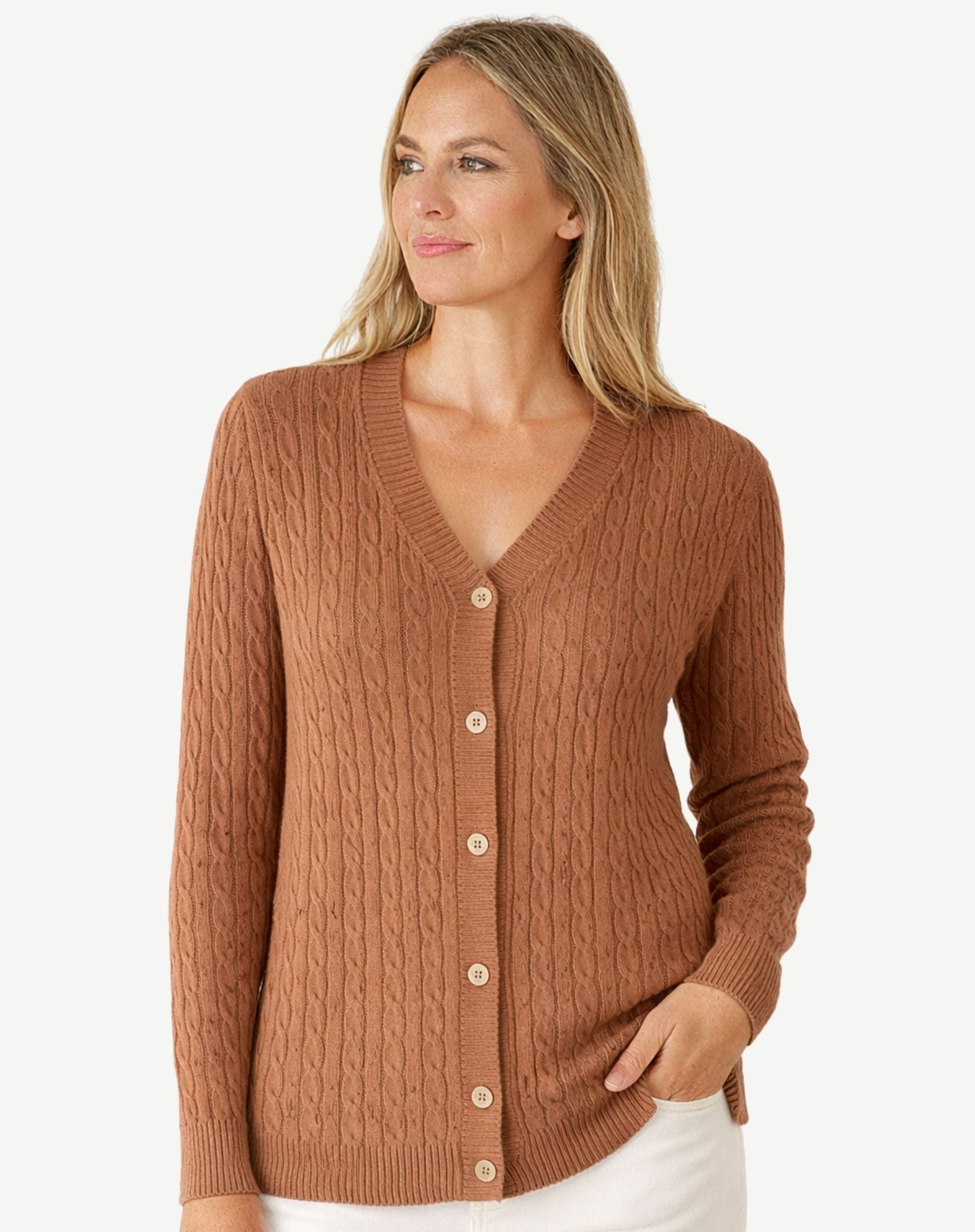 Espresso Cable Knit Jersey Corfu Jeans