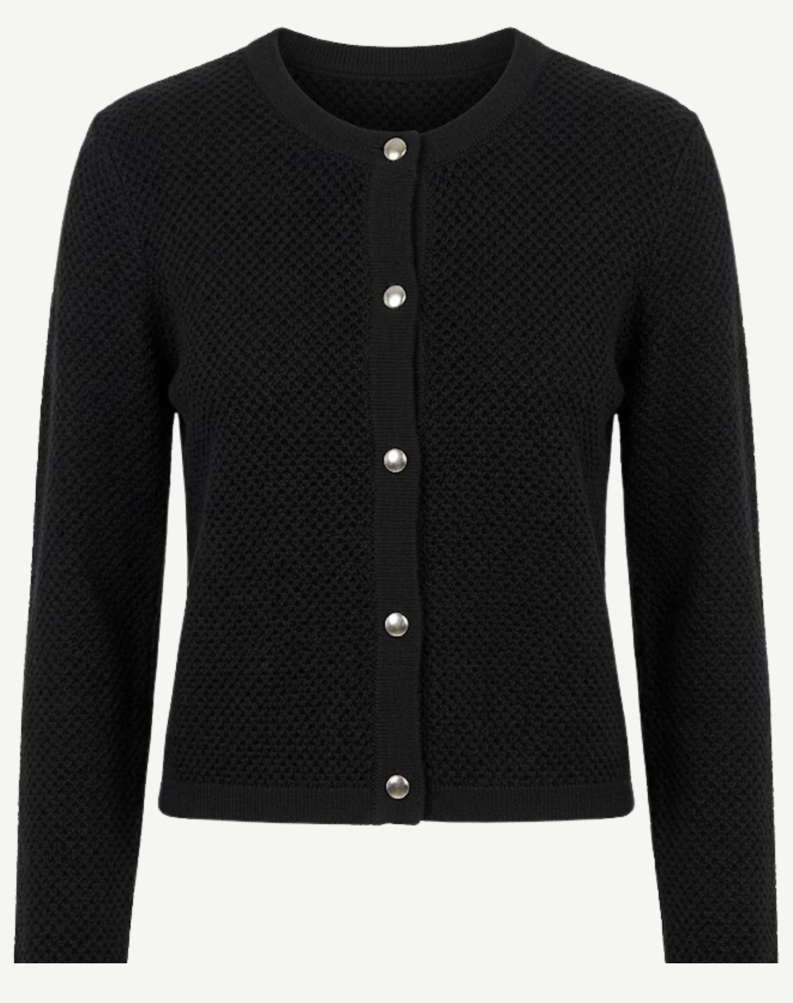 Black Cotton Blend Knit Jumper Corfu Jeans