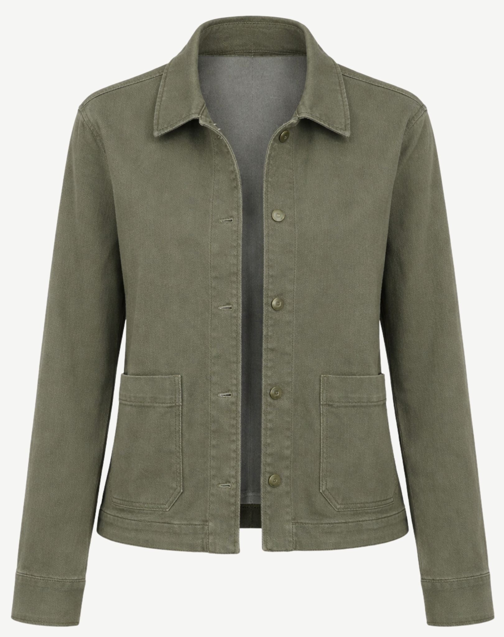 Olive Micro Knit Denim Jacket Corfu Jeans