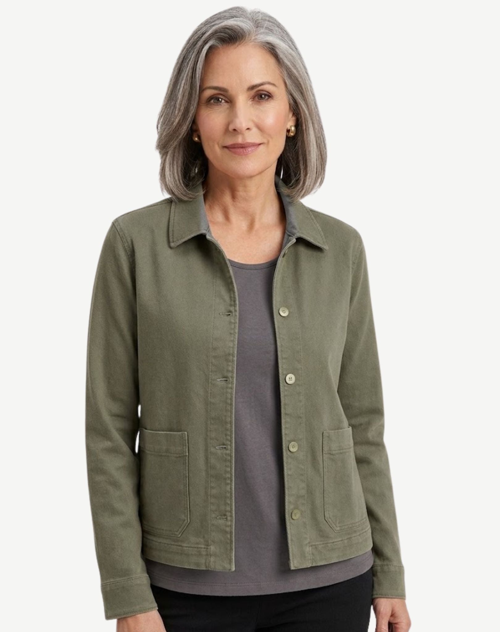 Olive Micro Knit Denim Jacket Corfu Jeans