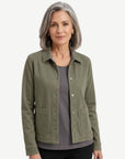 Olive Micro Knit Denim Jacket Corfu Jeans