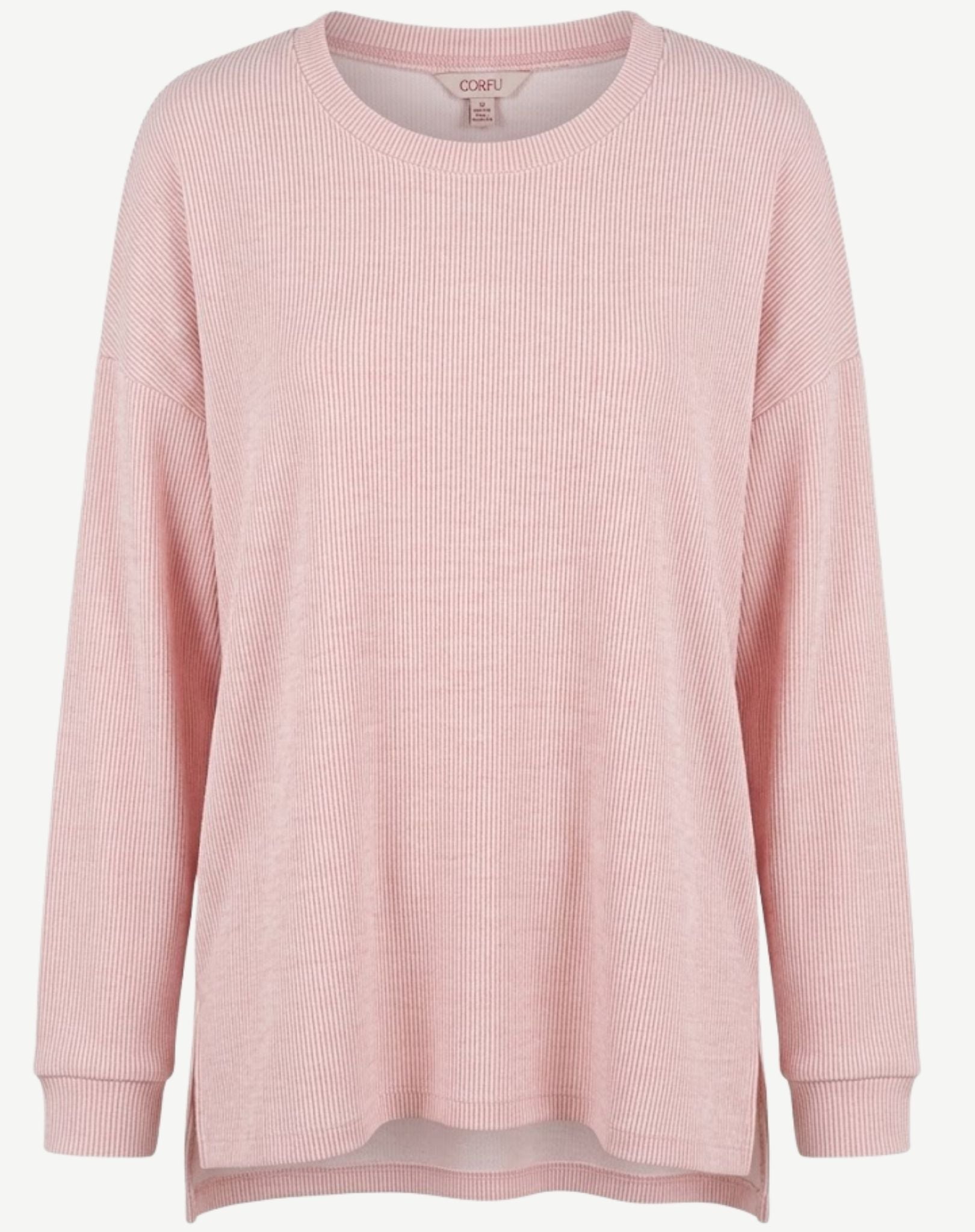 Rose Frost Cosy Knit Sweater Corfu Jeans