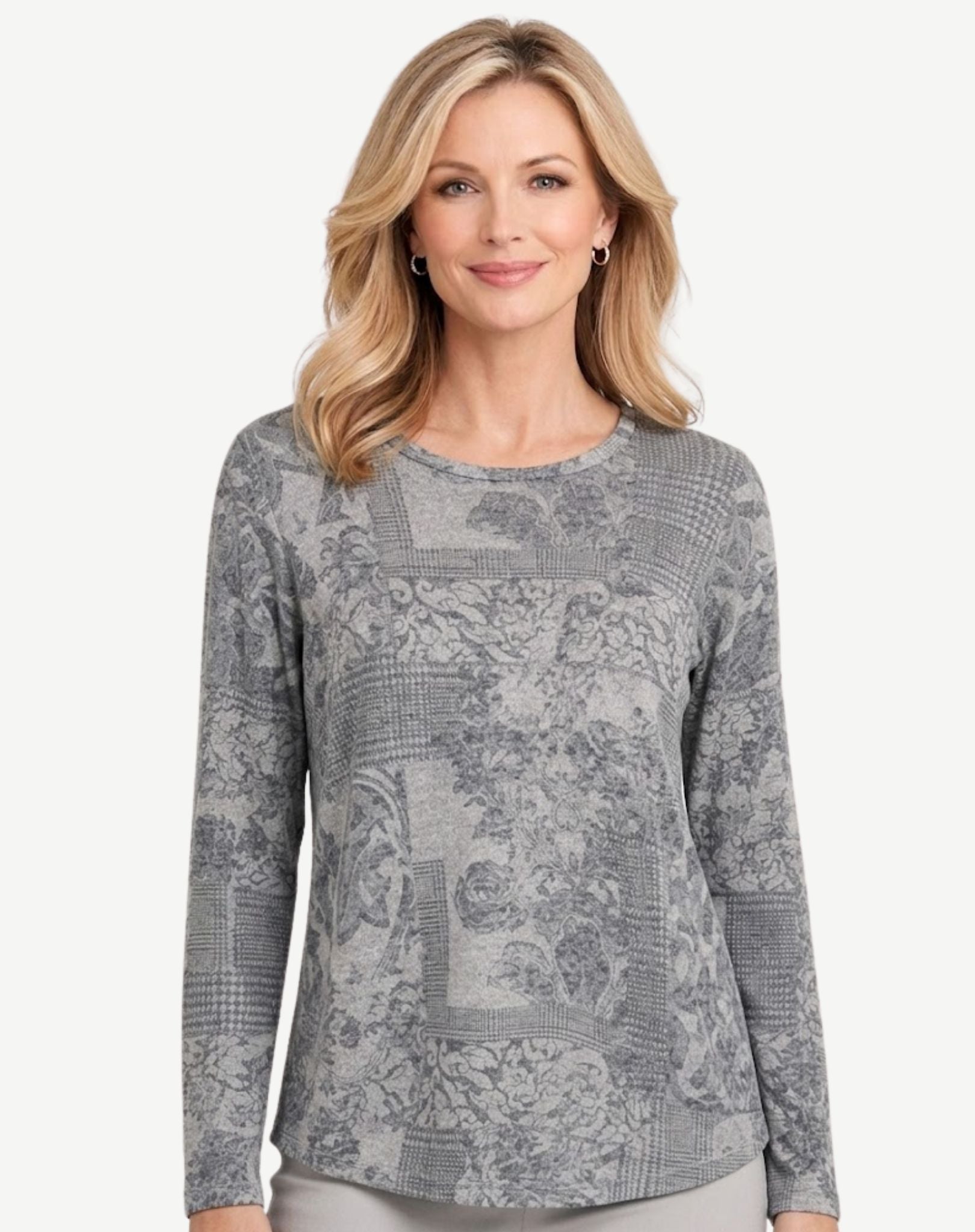 Frosted Soft Brushed Knit Top Corfu Jeans