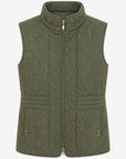 Olive Moss Poly Nylon Vest Corfu Jeans
