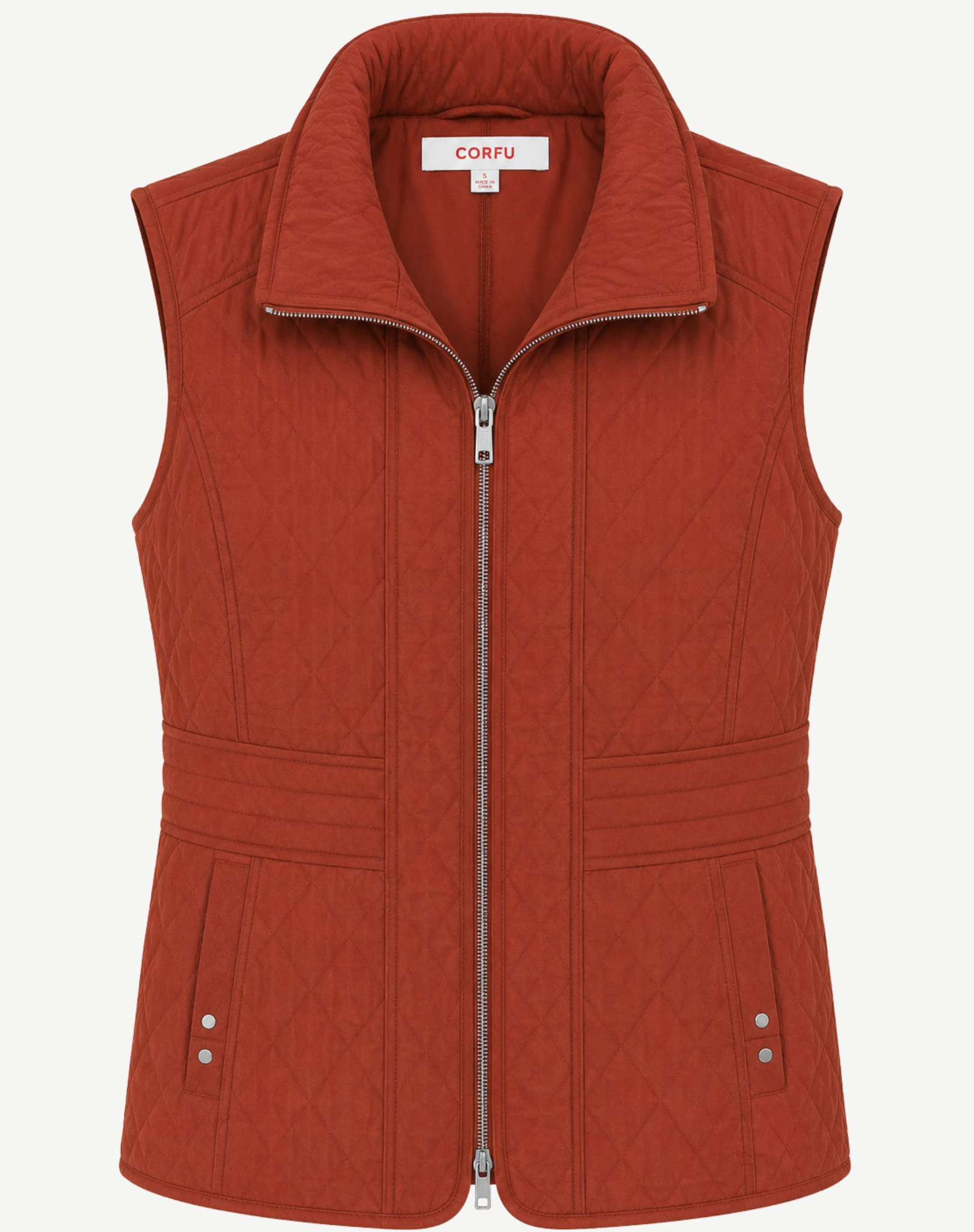 Russet Poly Nylon Vest Corfu Jeans
