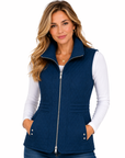 Teal Poly Nylon Vest Corfu Jeans