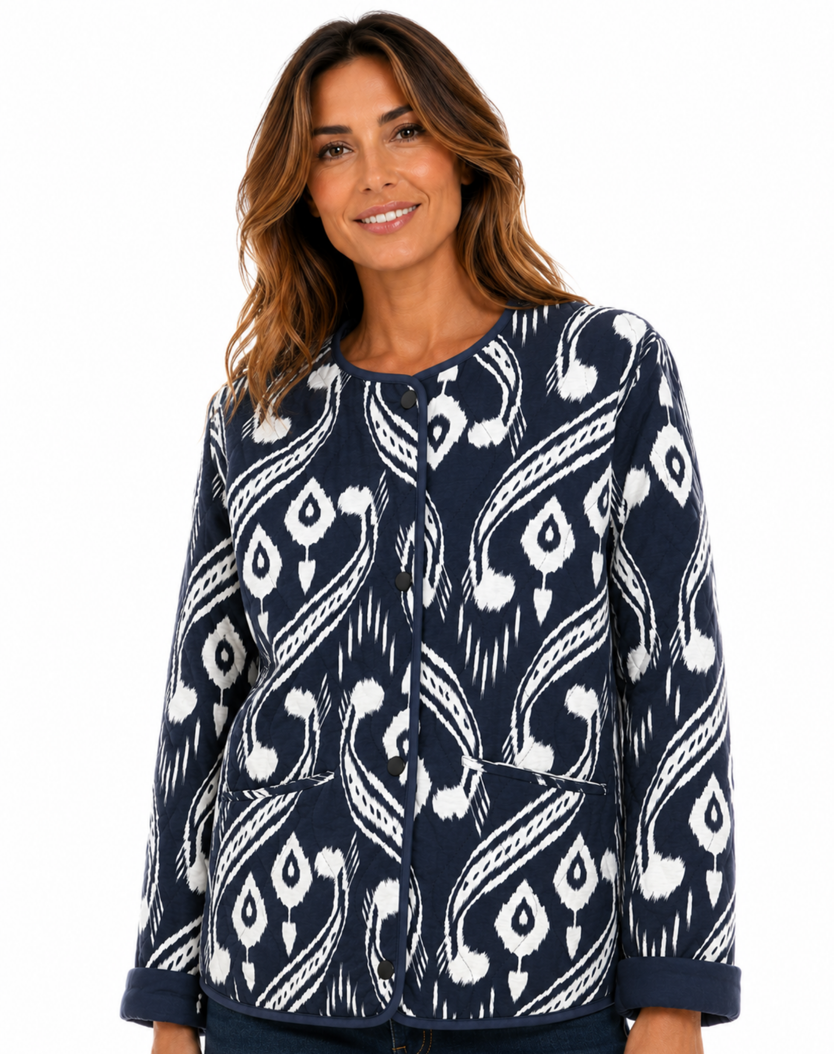Indigo Drift Soft Quilted Jacket Corfu Jeans