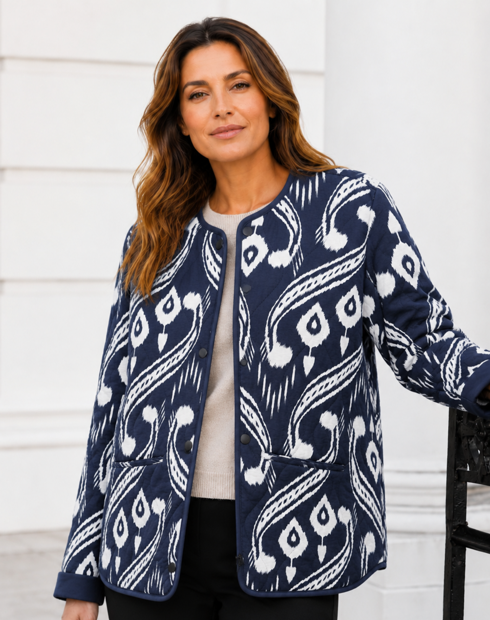 Indigo Drift Soft Quilted Jacket Corfu Jeans