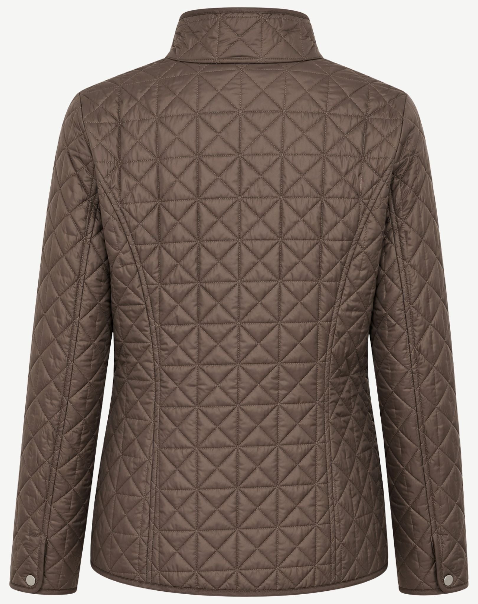 Brown Brown Long Length Quilted Jacket Corfu Jeans