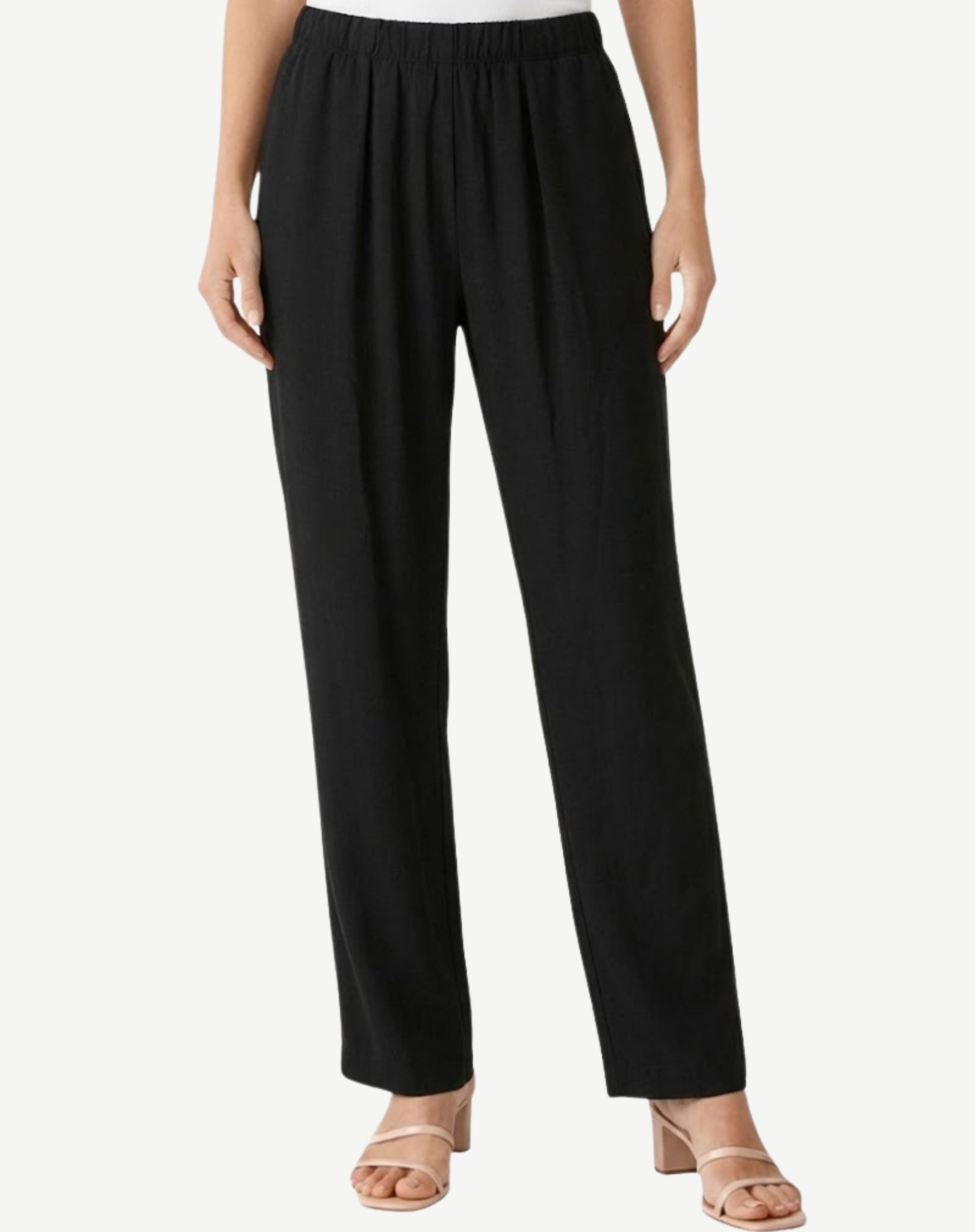 Black Stretch Soft Dressing Pants Corfu Jeans