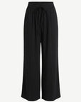 Black Soft Dressing Wide Leg Elasticated Pants Corfu Jeans