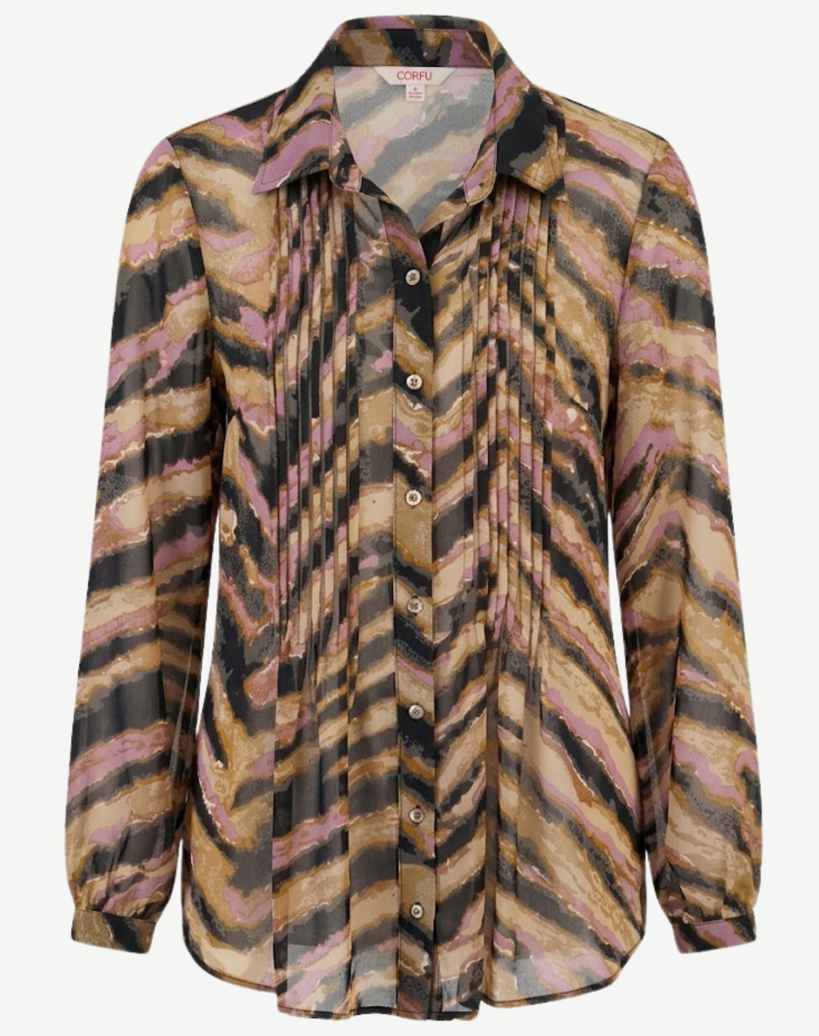 Dusk Sky Soft Print Shirt Corfu Jeans