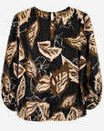 Gilded Petal Printed Soft Dressing Blouse Corfu Jeans