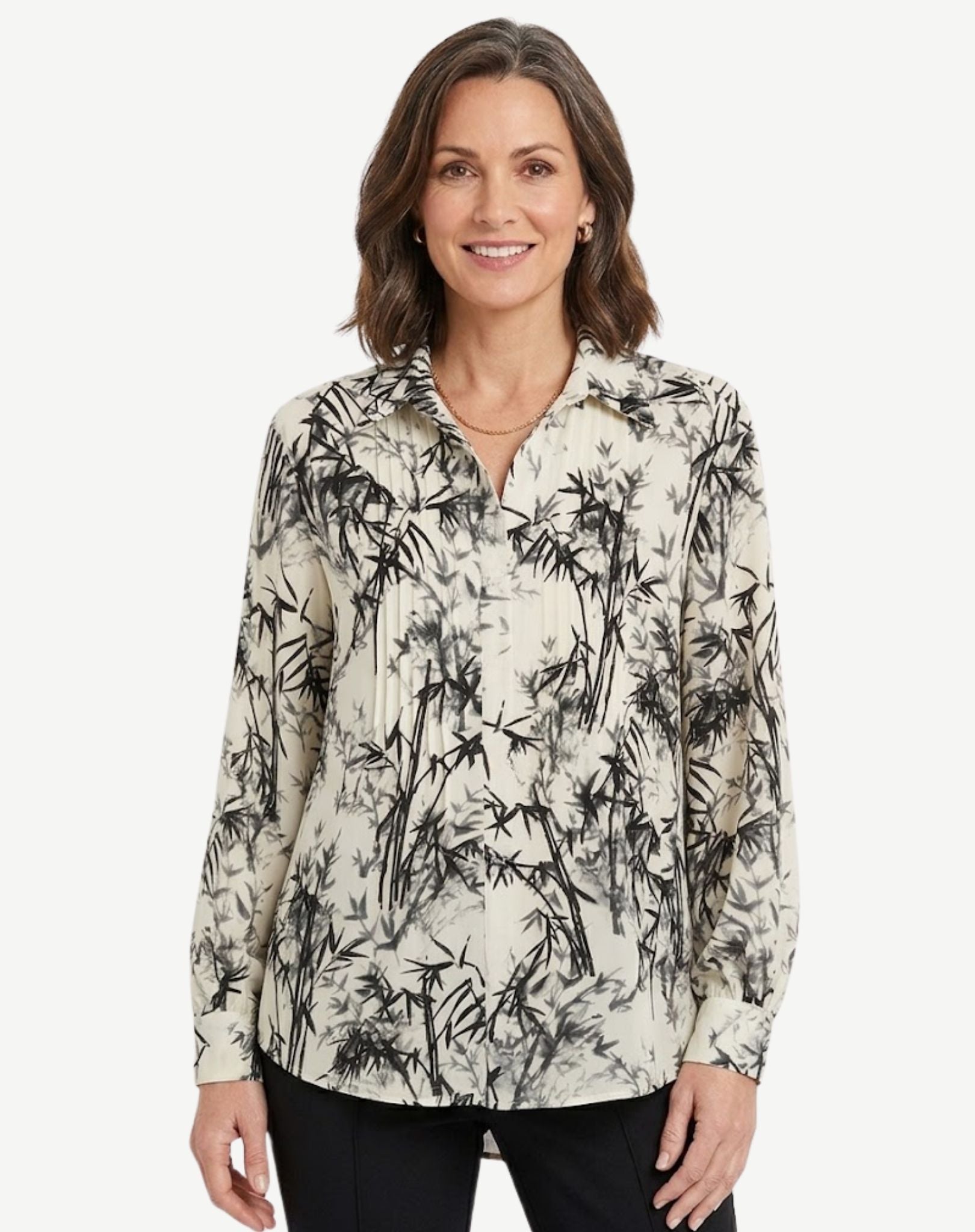 Whispering Wind Soft Print Shirt Corfu Jeans