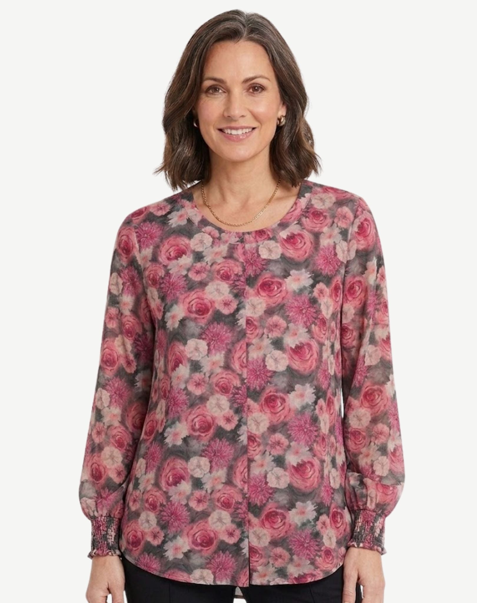 Rose Cloud Blouse Corfu Jeans