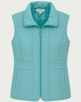 New Teal Poly Nylon Vest Corfu Jeans