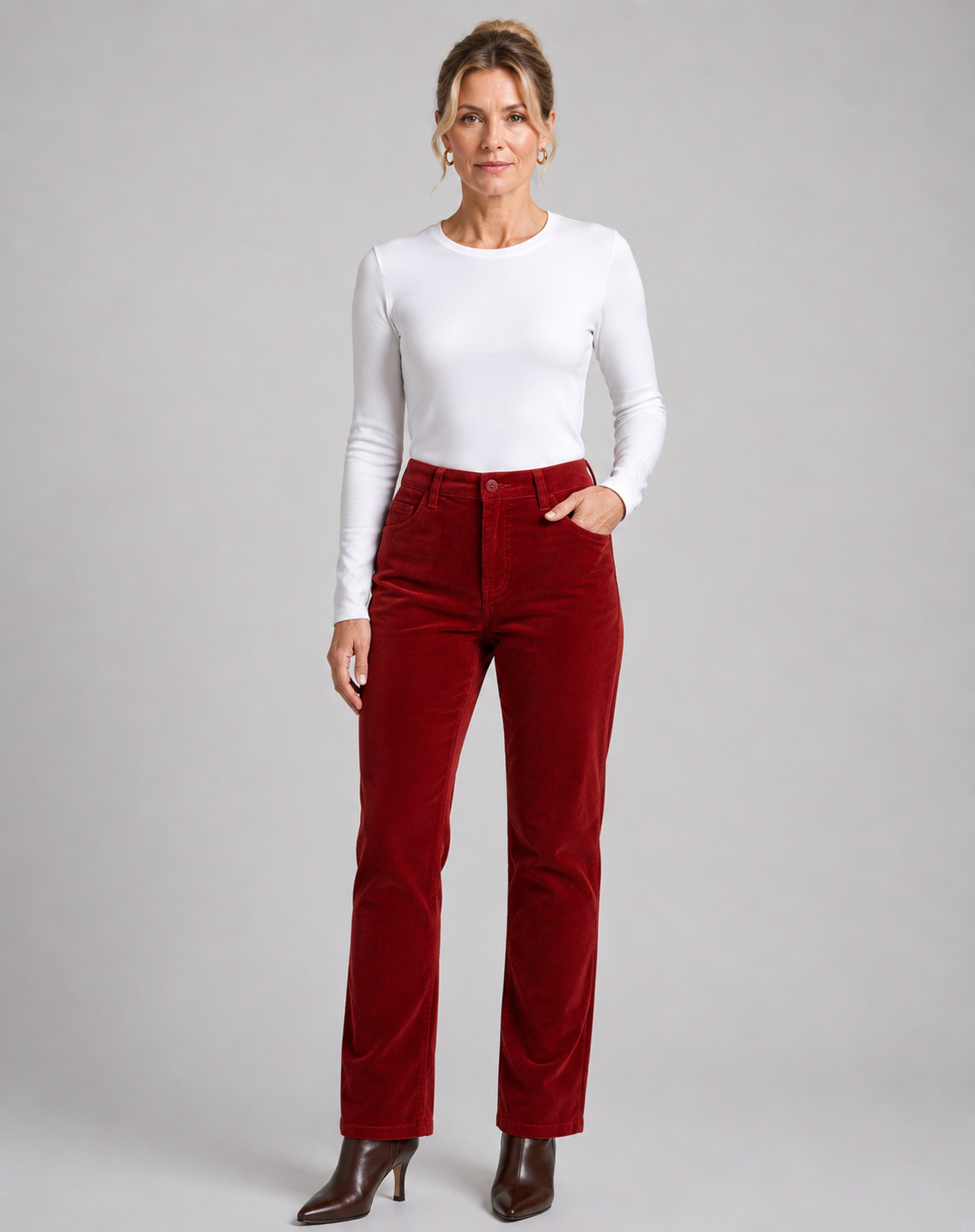 Maple Leaf 21W Stretch Cord Pants Corfu Jeans