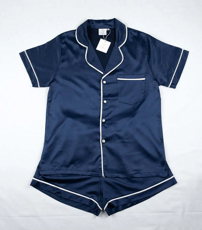 Anastasia - Navy 2 Piece Pyjama Short Sleeve Corfu Jeans
