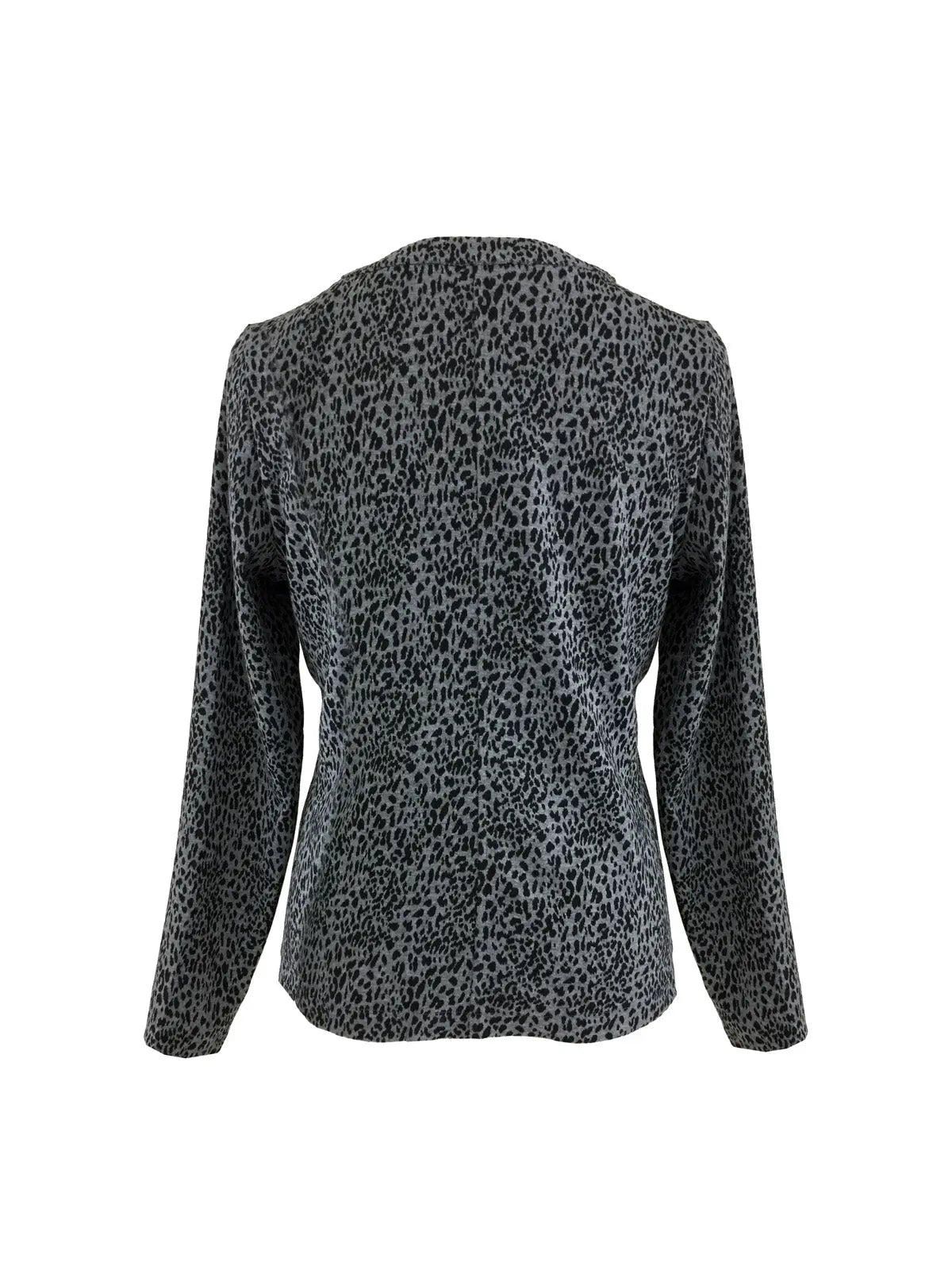 Black Cheetah Print Zip Jacket Corfu Jeans