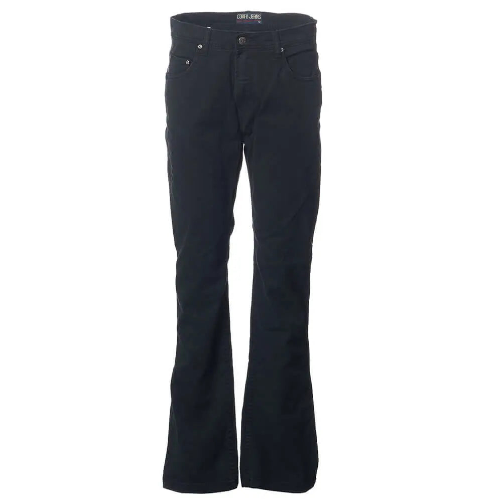 Flared Black Denim Jeans Corfu Jeans